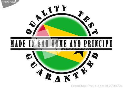 Image of Quality test guaranteed stamp 