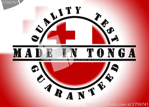 Image of Quality test guaranteed stamp 