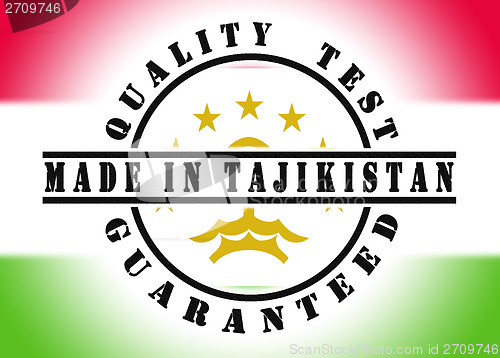 Image of Quality test guaranteed stamp 