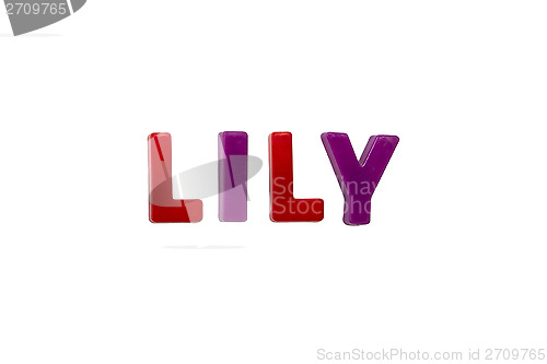 Image of Letter magnets LILY