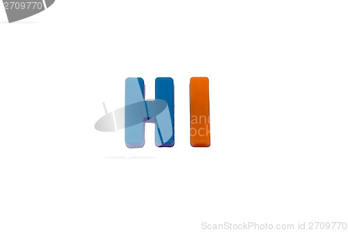 Image of Letter magnets HI