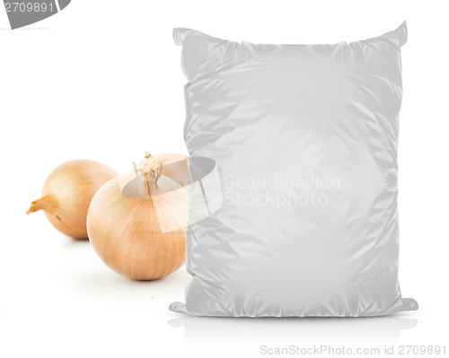 Image of White Blank Foil Food Bag