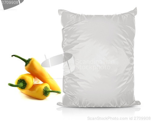 Image of White Blank Foil Food Bag