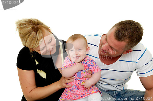 Image of Happy smiling and laughing family