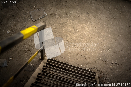 Image of Abstract detail of rusty stairs