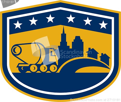 Image of Cement Truck Construction Building Shield