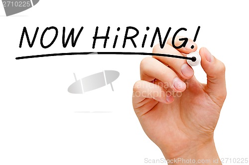 Image of Now Hiring Black Marker