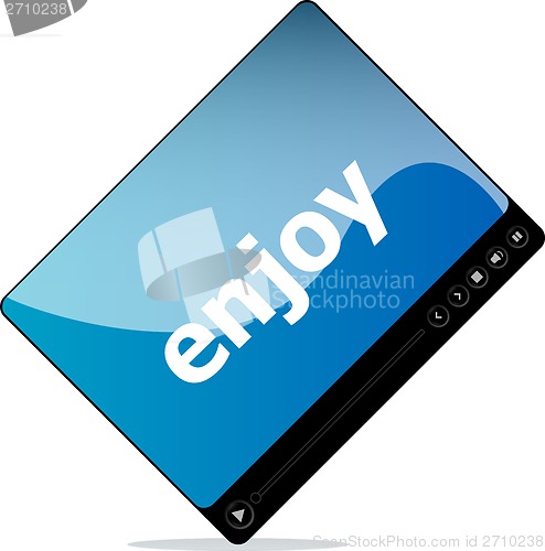 Image of enjoy on media player interface