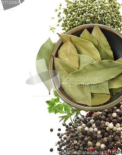 Image of Spices On A White Background