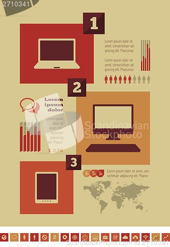 Image of IT Industry Infographic Elements