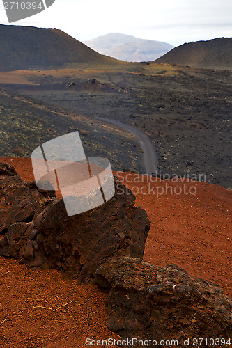 Image of street in los volcanes lanzarote