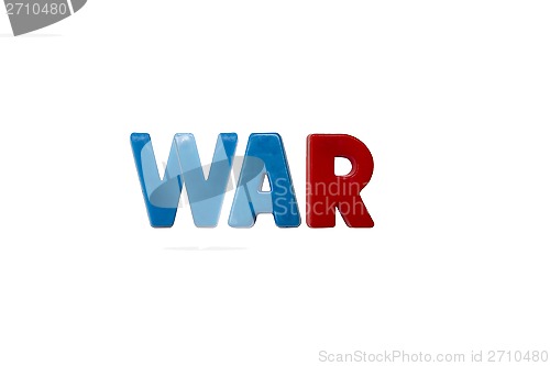 Image of Letter magnets WAR