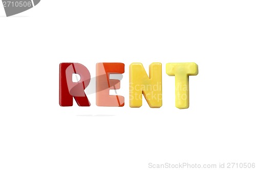 Image of Letter magnets RENT