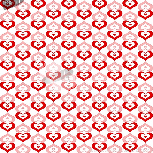 Image of Seamless Hearts Pattern