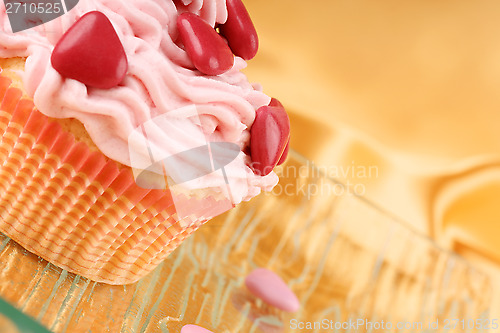 Image of Fancy Valentine's Day cupcake