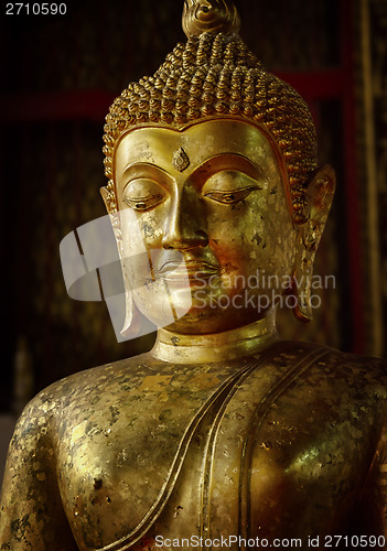 Image of Old statue of Buddha