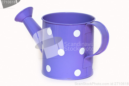 Image of The tin watering can.