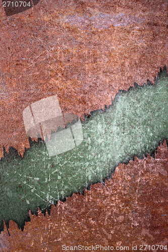 Image of cracked rusty backdrop