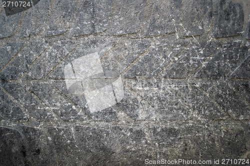 Image of old tyre abstract scratched surface