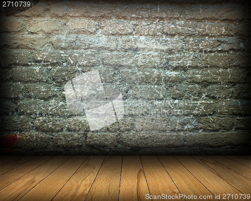 Image of distressed room interior backdrop