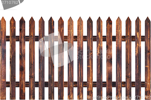Image of sharp planks on wood fence