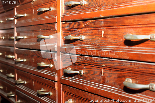 Image of old weathered drawers