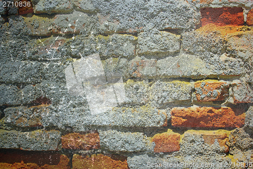 Image of abstract grunge red brick wall
