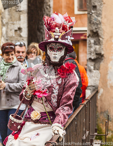 Image of Disguised Person on a Bridge