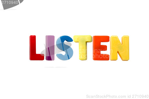 Image of Letter magnets LISTEN