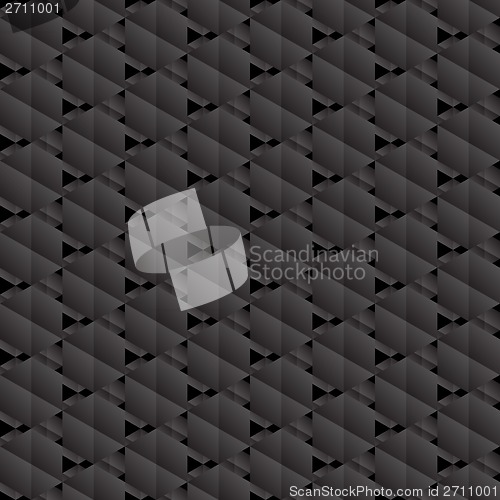 Image of Black hexagons seamless pattern.