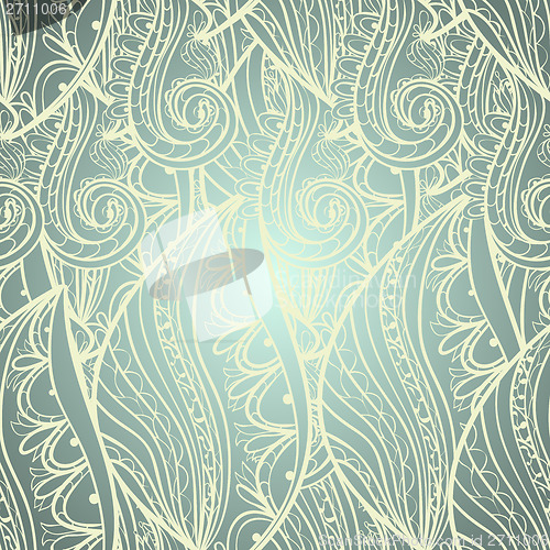 Image of Seamless wave hand-drawn pattern