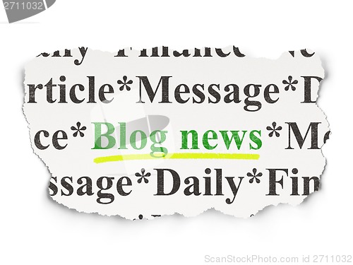 Image of News concept: Blog News on Paper background