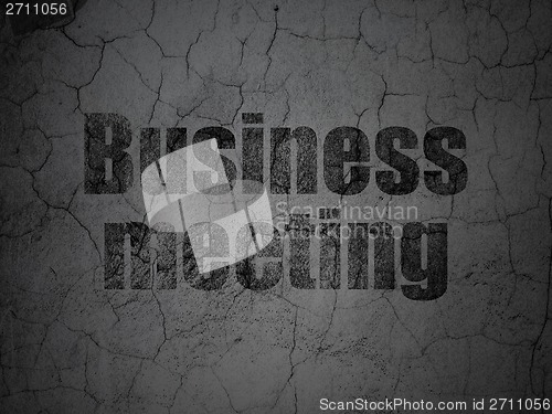 Image of Finance concept: Business Meeting on grunge wall background