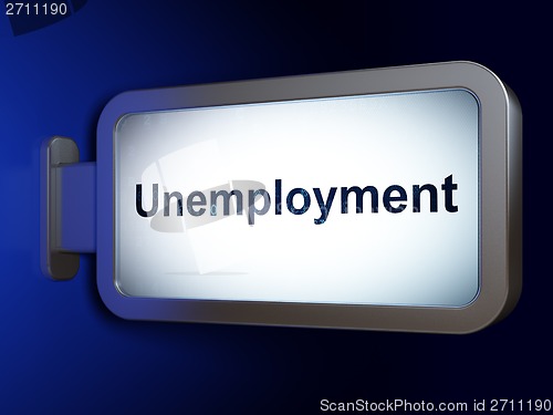 Image of Business concept: Unemployment on billboard background