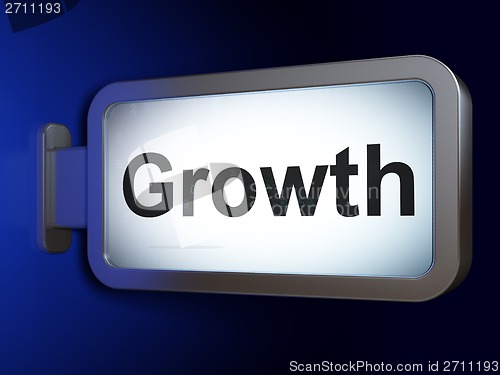 Image of Business concept: Growth on billboard background