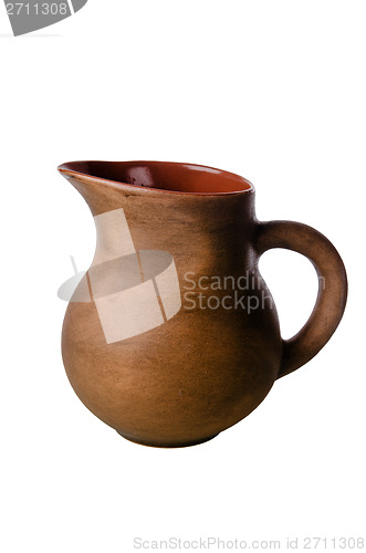 Image of Clay jug, it is isolated on white