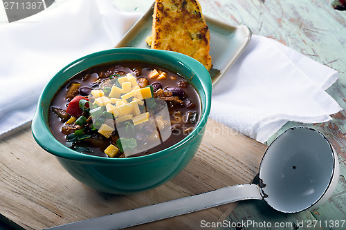 Image of Bowl of Vegetarian Chili