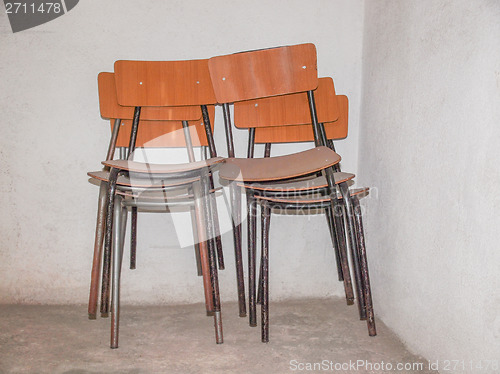Image of Piled chairs