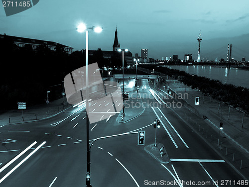 Image of Crossroads at night