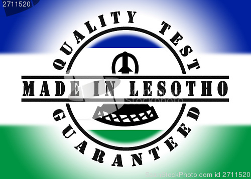 Image of Quality test guaranteed stamp 