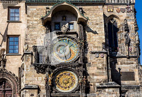 Image of The Prague astronomical clock, or Prague orloj