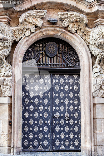 Image of Entrance of italy embassy in Prague