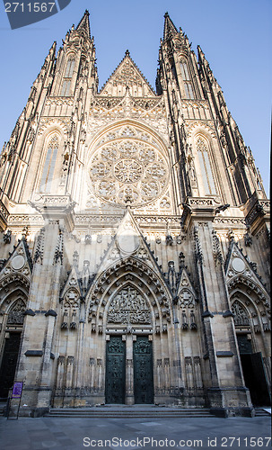 Image of st. vitus cathedral in prague czech republic 