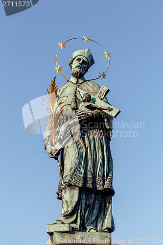 Image of Staue on the Charles Bridge in Prague, Czech Republic.