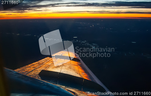 Image of View from airplane window