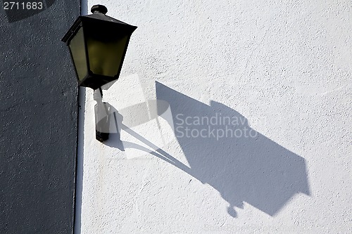 Image of street lamp m lanzarote spain