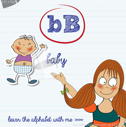 Image of alphabet worksheet of the letter b