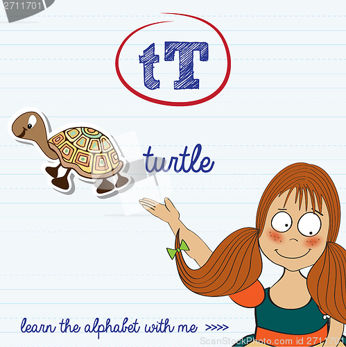 Image of alphabet worksheet of the letter t