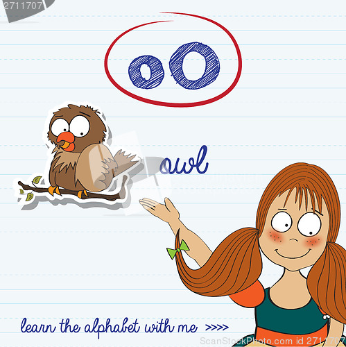 Image of alphabet worksheet of the letter o