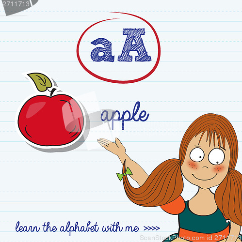Image of alphabet worksheet of the letter a
